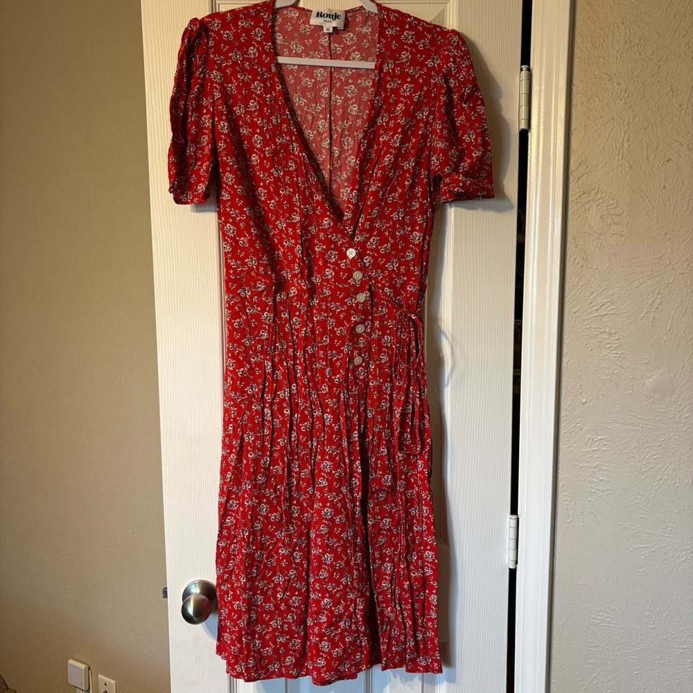 Rouje Red Floral Dress